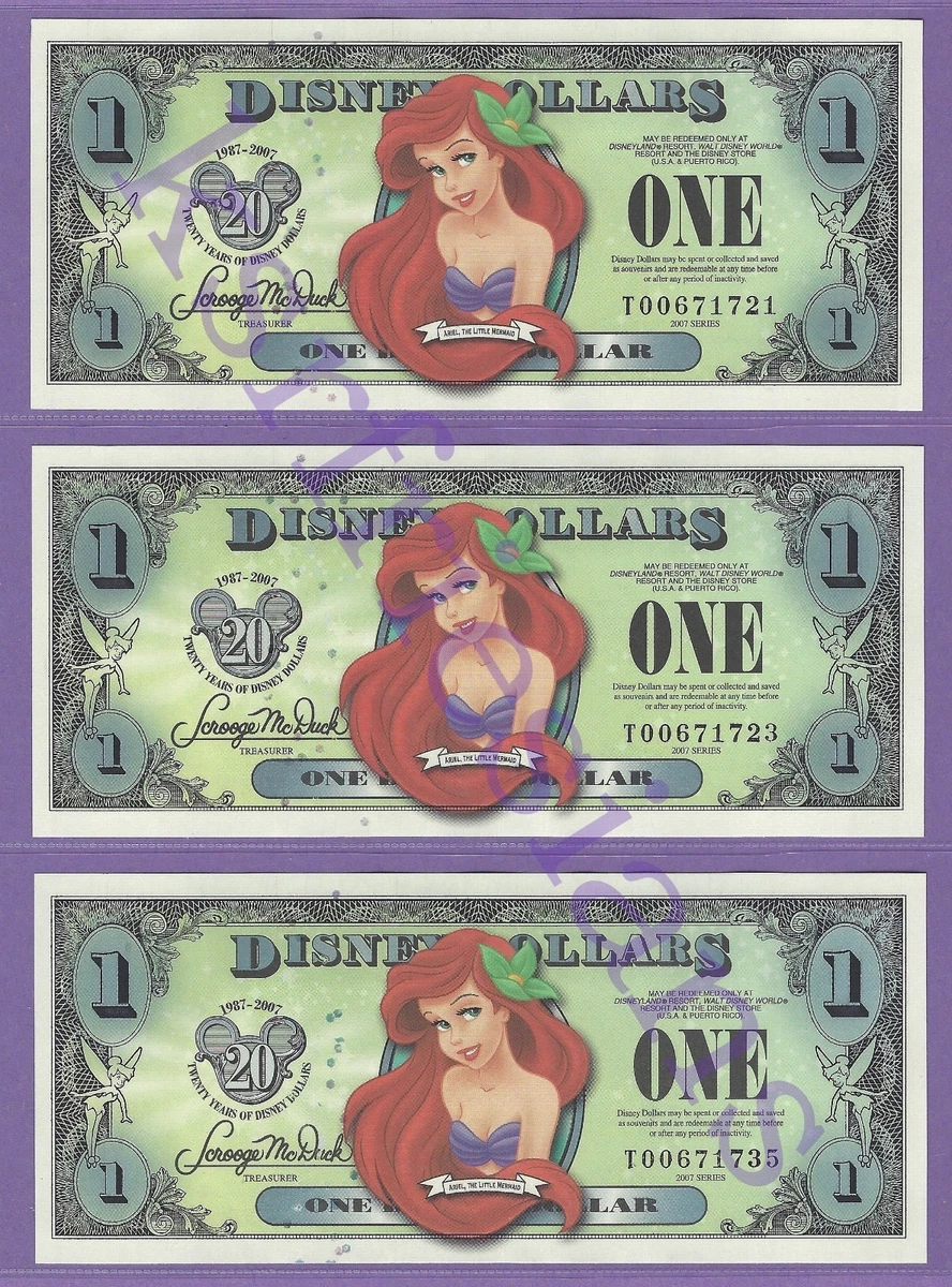 Disney Dollars (1968-Now) for sale | eBay