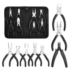 8 Pcs Professional Jewelry Making Tools Kit, Micro Jewelry Pliers Tools Set, ...
