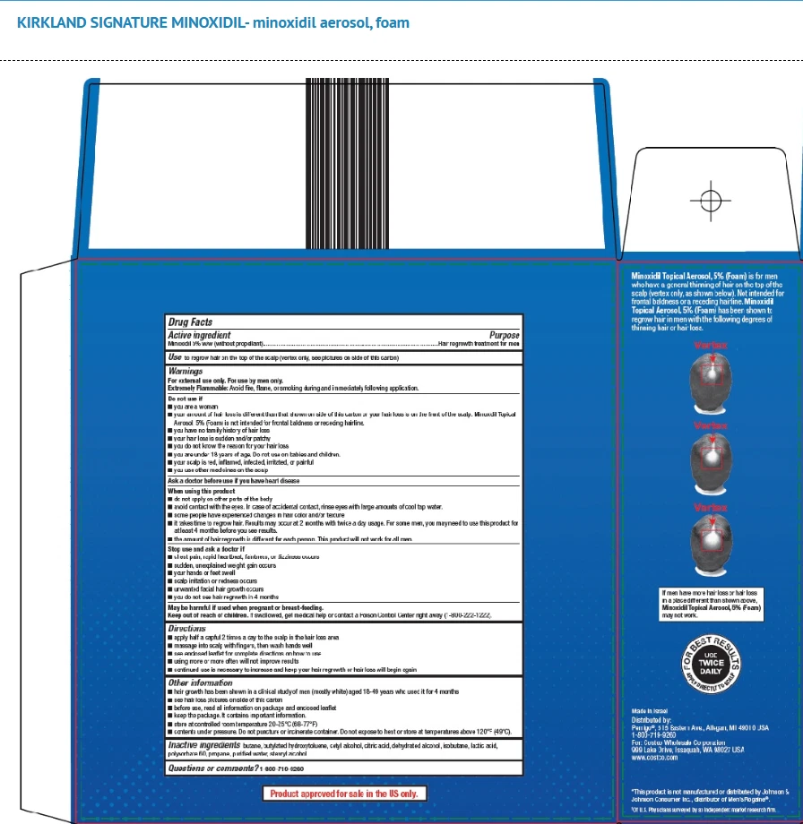 Kirkland Men's Hair Loss Regrowth 5% Minoxidil Topical 3 Foam Canisters 09/2026 - Image 4 of 4