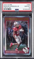 2024 PANINI SCORE CIRCULAR #305 MARVIN HARRISON JR. 120/135 PSA 10