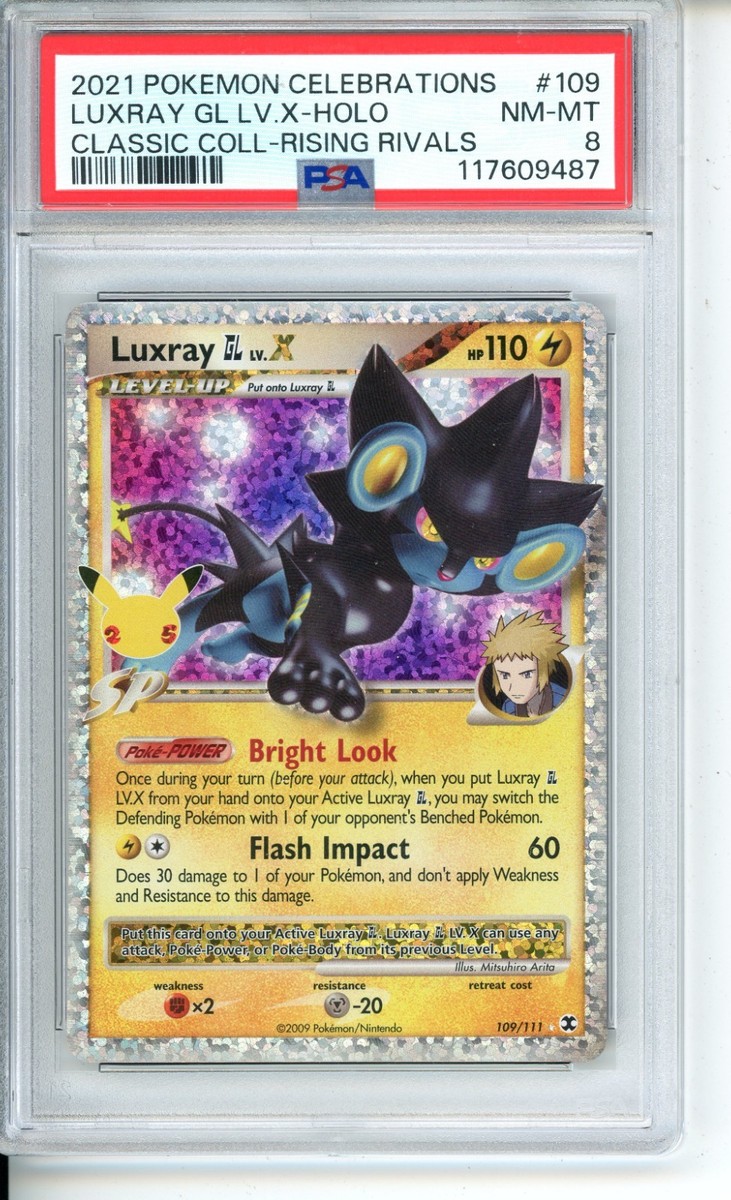 Luxray GL LV.X 109/111 Celebrations: Classic Collection Holo for