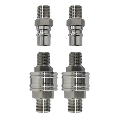 Mini Excavator Hydraulic Attachment Fittings Set M16-M14 Quick Connect Adapters