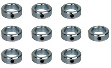 Jeremywell 2" Bore Solid Zinc Set Screw Shaft Collar OD 3" Width 7/8" (10 PCS)