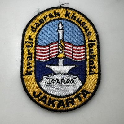 Vtg Patch Jakarta Kwartir Daerah Khusus Ibukota Jaya Raya