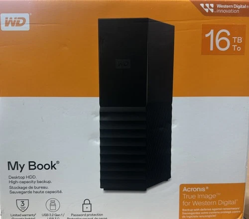 Western Digital My Book 16TB Desktop External HDD With Password PROTECTION-USB3