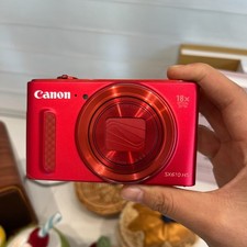 Canon PowerShot SX610 HS 20.2MP 18x Zoom 1080p HD Wi-Fi NFC Digital Camera Red