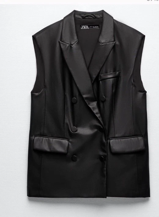 Zara Faux Leather Outer Shell Vests for Women for sale - eBay