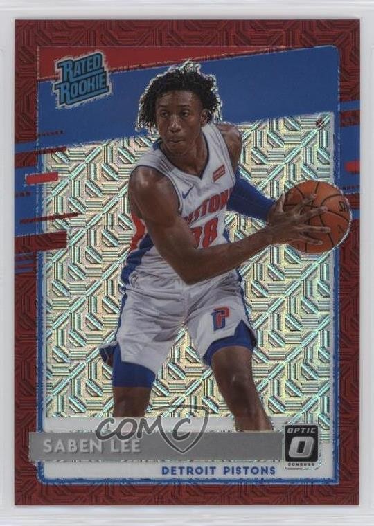 2020-21 Panini Donruss Optic Rated Rookie Choice Red Prizm 51/88 Saben Lee 15ej