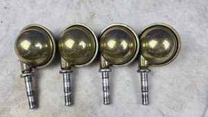 4 Shepherd Brass Ball Casters