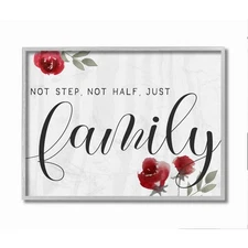Extended Family Is Family Sign Cottage Style Floral Wall Art Home Decor