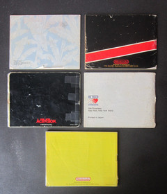 lot x5 NINTENDO NES GAME INSTRUCTION ONLY Dig Dug II Mario Ghostbusters Hunt