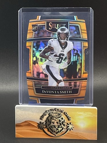 2021 Panini Select - Orange Prizm Die Cut #d /249 Devonta Smith Rookie (RC) #49
