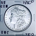 1880 O BU GEM MORGAN SILVER DOLLAR UNC MS+++ GENUINE U.S. MINT RARE COIN 7513