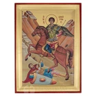 St Demetrios Icon - Gold Leaf Greek Orthodox Icon - Christian Gift