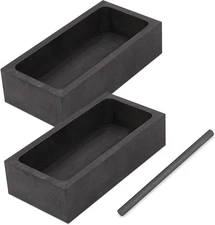 Graphite Ingot Casting Mold Stirring Rod Set for Gold Silver Metal Aluminum Copp