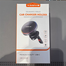 XSSIVE 15W magnetisches Kfz Wireless Ladegerät USB-C Lüftung Klemme Schwarz XSSIVE 15W magnetisches Kfz Wireless Ladegerät USB-C Lüftung Klemme Schwarz