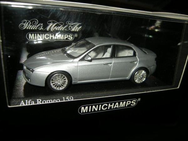 1:43 Minichamps Alfa Romeo 159 2005 Silver/Silber In Ovp Limited Edition-image