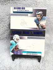 Devonta Smith Jaylen Waddle 2021 Contenders Football Round 1 Numbers (Purple)