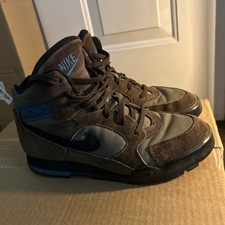 Vintage 90's Nike Caldera ACG Brown Teal Black Hiking Boots Lace Up Men's US 8.5