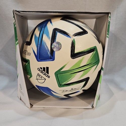 Balón de partido oficial Adidas Nativo XXV MLS con caja 2020 - Imagen 8 de 14
