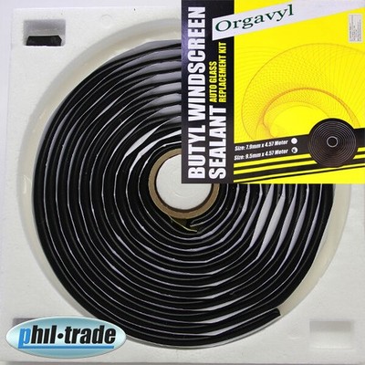 Orgavyl Butyl Dichtband schwarz Montageband Scheinwerfer Reparatur  9,5mm