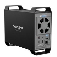 2-Bay Hard Drive Enclosure 10Gbps USB-C 3.2 with Cooling Fans 4 RAID Modes 44TB