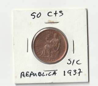 50 CTS REPUBLICA 1937 6 SIN CIRCULAR