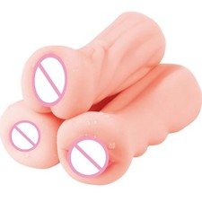 4D Realistic Deep Throat Masturbator Silicone Oral Anal Adult Sex Toy for Men
