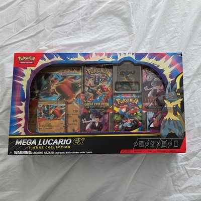 Pokemon TCG Mega Lucario ex Premium Figure Collection Box Factory Sealed In Hand