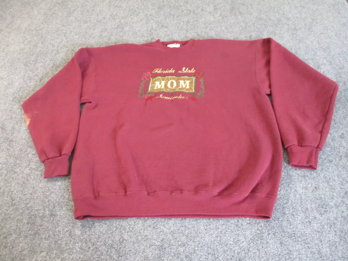 Vintatge Florida State Seminoles Sweatshirt Adult Extra Large Mom Womens Crew