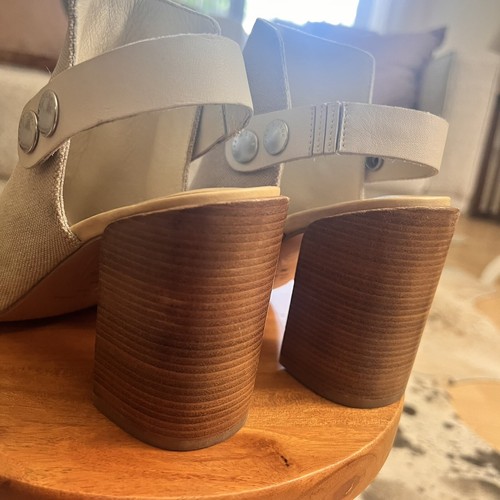 RAG & BONE Leigh Canvas City Sandal Beige Size 36 - Picture 6 of 13