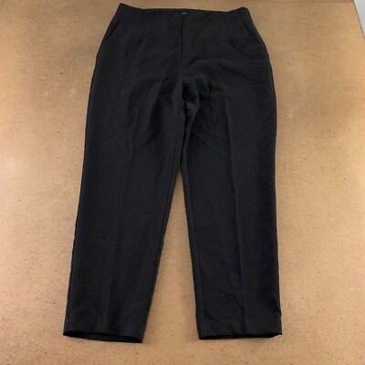 Dynamite Women's Size 14 Slim Fit Black Side Zip Kendall Slim Leg Pant NWT *Flaw