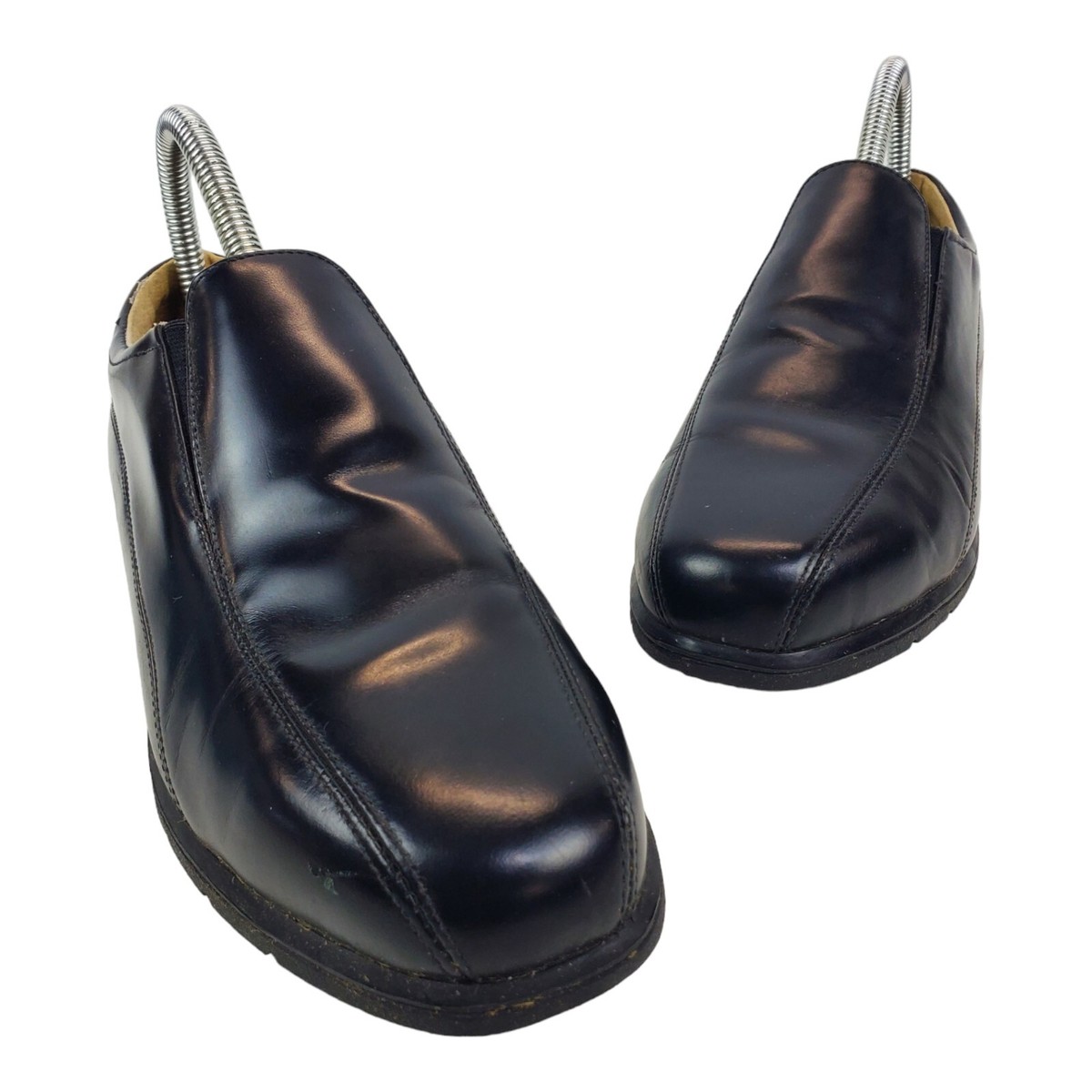 VTG NIKE Shoe AIR COMFORT Women 8.5 Black Leather Slip On GOLF Cleats 305276-001 Nike Golf Air Comfort Women main image 3