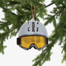 Personalized Skiing Christmas Ornament, Skiing Xmas Ornament, Skier Ornament