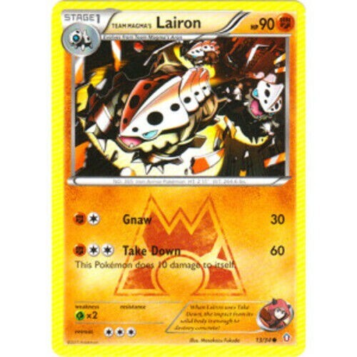 Pokemon Card Team Magma's Lairon 13/34 Double Crisis NM