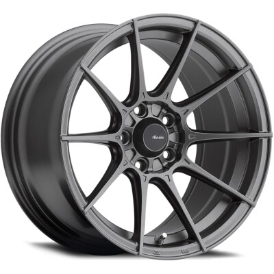 15x8 +25 Advanti Racing Storm S1 4x100 Matte Grey Wheels (Set of 4)