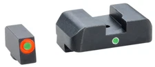 AmeriGlo i-Dot Sight set for Glock Black Green Tritium with Orange Outline GL201