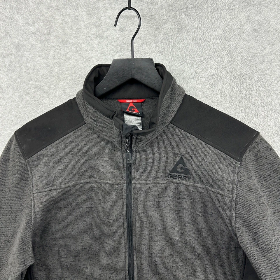 Gerry Fleece Jacket Mens Size Medium Gray Full Zip Windbreaker - Image 4 of 4