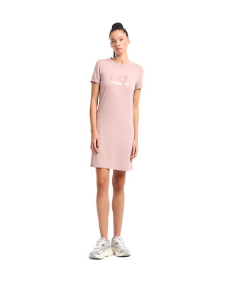 EMPORIO ARMANI EA7 7W000478 AF12500 WOMAN JERSEY DRESS DRESS WOMEN U4079 FAWN