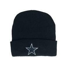 Dallas Cowboys Skull Cap Cuff Winter Warm Black One Size Unisex NEW