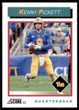 2022 Score Kenny Pickett 92 Throwback Rookie #TB1 Pittsburgh Steelers RC NFL A-7