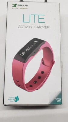 3+ LITE ACTIVITY TRACKER PINK BLACK ELITE SERIES WATCH MONITOR CHARGER 3+