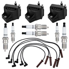 DR39 Ignition Coils & Iridium Spark Plugs & Wires For 99-09 Chevy Impala Buick
