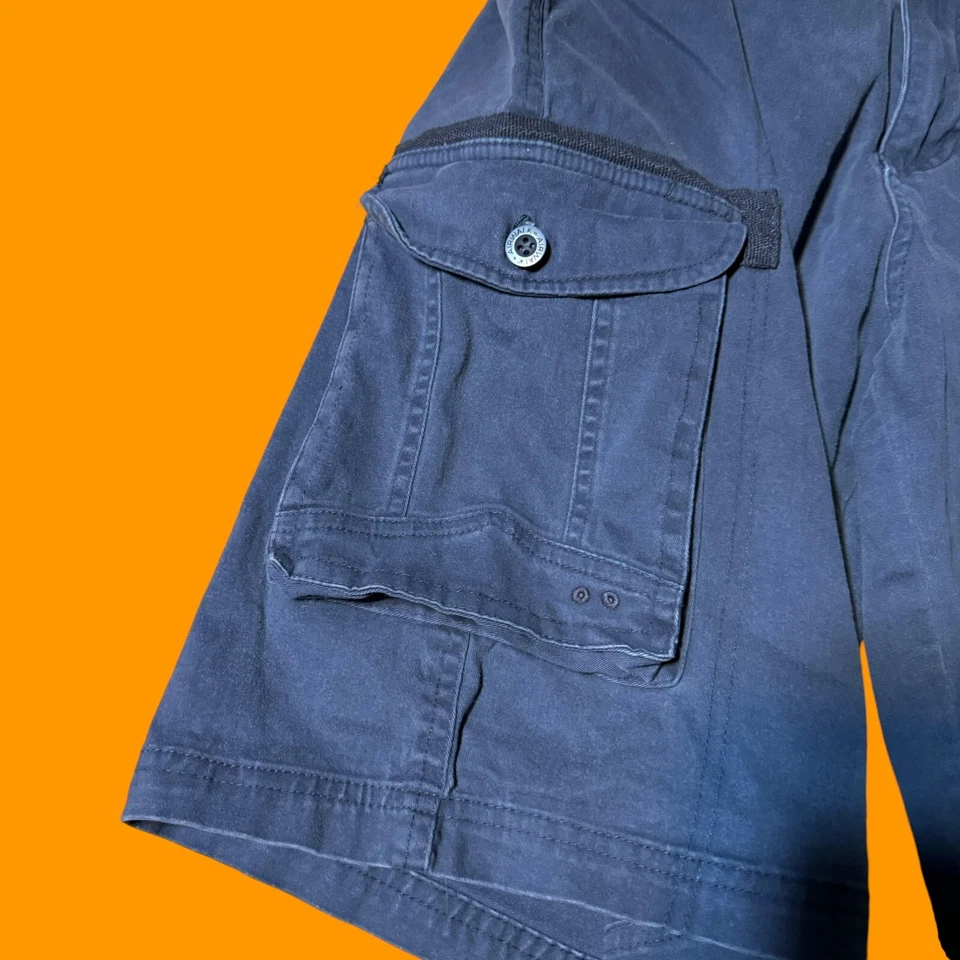 Pantalones Cortos AirWalk Para Hombres Talla 34 Negros Informales Carga Monopatín Patinador Pantalones Cortos Foto 2 de 4