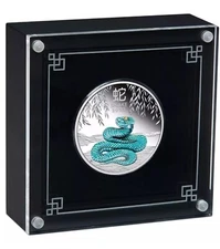 2025 Proof Colored Lunar Year of the Snake Australia 1oz Silver Coin Great Gift!