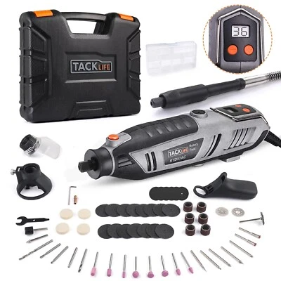 200W Rotary Multi Tool Kit Flex Shaft Shield Grip Cutting Guide & Accessories