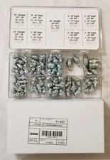 LubriMatic 100 Piece Standard Grease Fitting Kit Grease Zerk Assortment 11-953