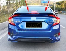 Unpainted Trunk Spoiler Wing ABS Fit 2016-2021 Honda civic 4DR Sedan Light