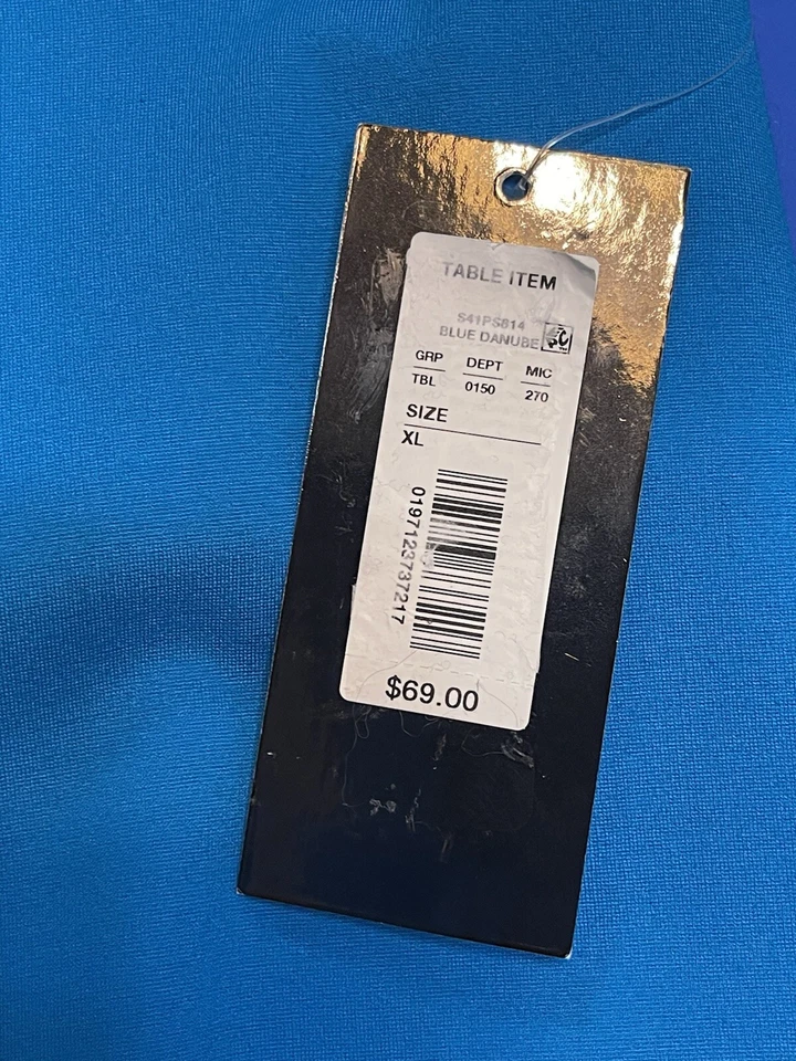 全新带标签 Slim Factor by Investments 分腿裁剪裤子 XL 蓝色多瑙河 — 第 4/4 张图片