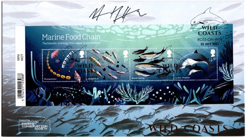Great Britain 2021 Buckingham Series 6 Cover No. 59M - Marine Food Chain Mini...